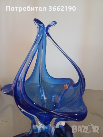 Цветна Фруктиера Мурано, снимка 2 - Декорация за дома - 52760134