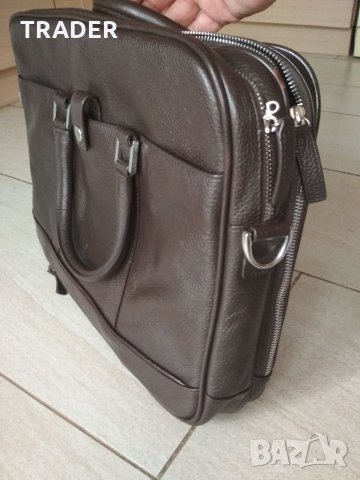 Бизнес пътна чанта лаптоп таблет MELVIN, тъмно кафява , снимка 12 - Чанти - 33897004
