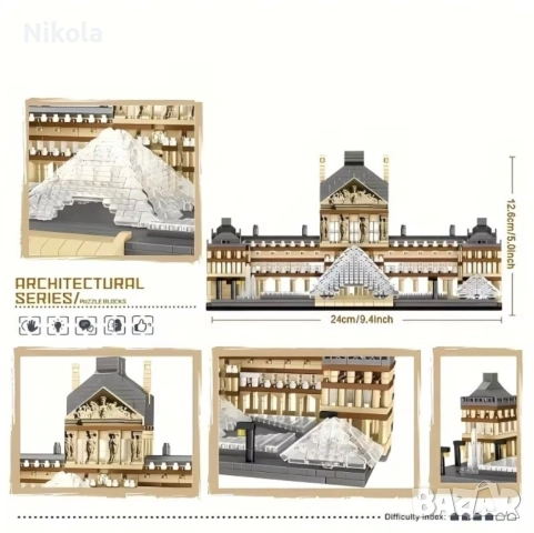 Лего Конструктор Лувър Париж ! , снимка 2 - Образователни игри - 53994903