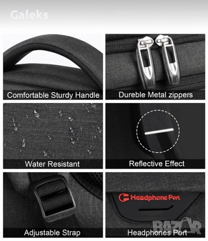 Елегантна, модерна и стилна мъжка офис чанта за лаптоп /Черна естествена кожа!, снимка 5 - Раници - 52023496