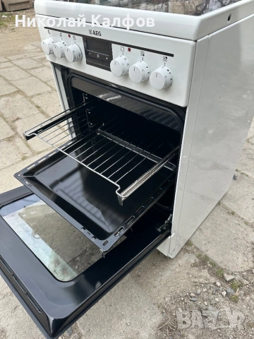 Стационарна готварска печка Аег/Aeg, снимка 5 - Печки, фурни - 53918824