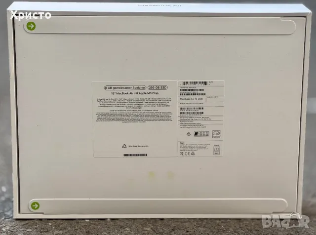НОВ!!! Лаптоп Apple MacBook Air 15", Apple M3, 8 CPU ядра и 10 GPU ядра, 8GB, 256GB SSD, Midnight, снимка 5 - Лаптопи за работа - 47934297
