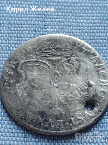 Сребърна монета 15 кройцера 1694г. Леополд първи Хал Тирол 13606, снимка 6 - Нумизматика и бонистика - 42915619
