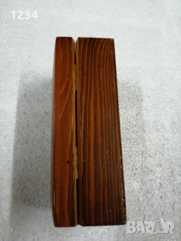 Дървена кутия - 15.5 х 7.5 h 5.5 см. , снимка 4 - Други стоки за дома - 31990151