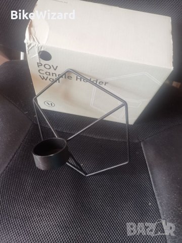 Стойка за свещ метална  за стена НОВА