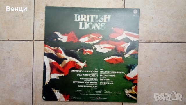 Грамофонна плоча BRITISH LIONS  LP., снимка 3 - Грамофонни плочи - 31249601