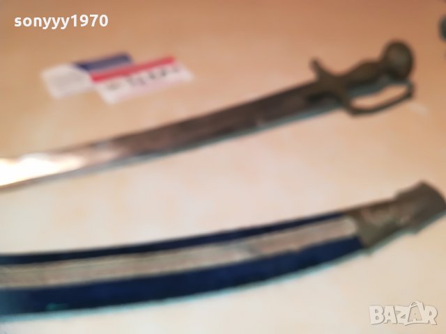 поръчан-колекционерски меч 60см-мед/месинг-внос швеицария, снимка 5 - Антикварни и старинни предмети - 29779552