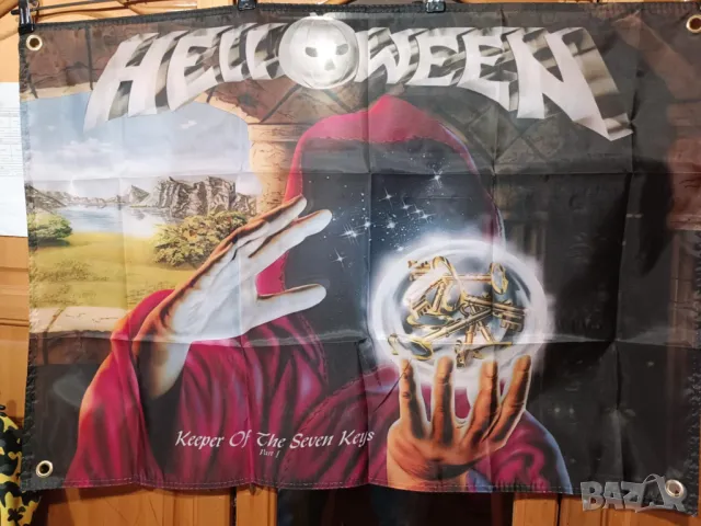 HELLOWEEN-Keeper Of The Seven Keys part 1 Flag, снимка 2 - Китари - 48504314