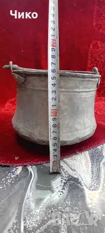 Малко медно котле с капак, снимка 6 - Антикварни и старинни предмети - 55788307
