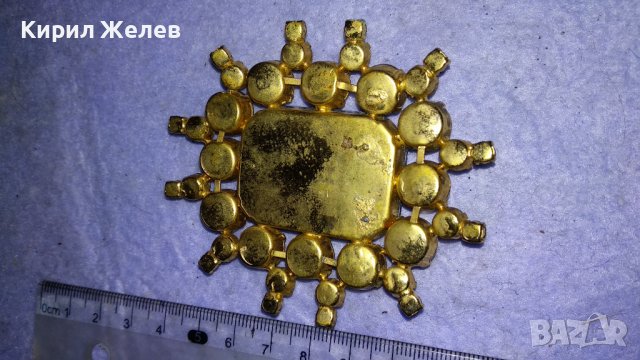 ЕФЕКТНА ЗЛАТИСТА АРТ АПЛИКАЦИЯ БИЖУ УКРАШЕНИЕ с ИСКРЯЩИ ФАСЕТИРАНИ КРИСТАЛИ 34598, снимка 14 - Други - 39072491