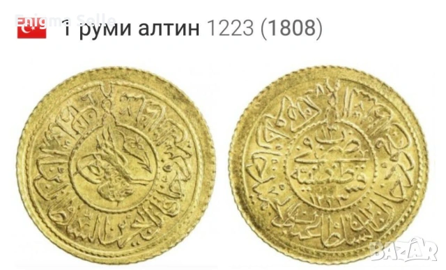 1 руми алтин 1223 ( 1808 ), снимка 5 - Нумизматика и бонистика - 54093549