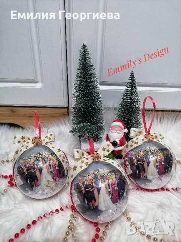 Коледни топки със снимки на най- ниски цени само при нас, снимка 7 - Декорация за дома - 52532162
