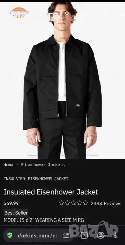 Dickies Eisenhower Jacket Чисто ново с етикети, снимка 6 - Якета - 56525751
