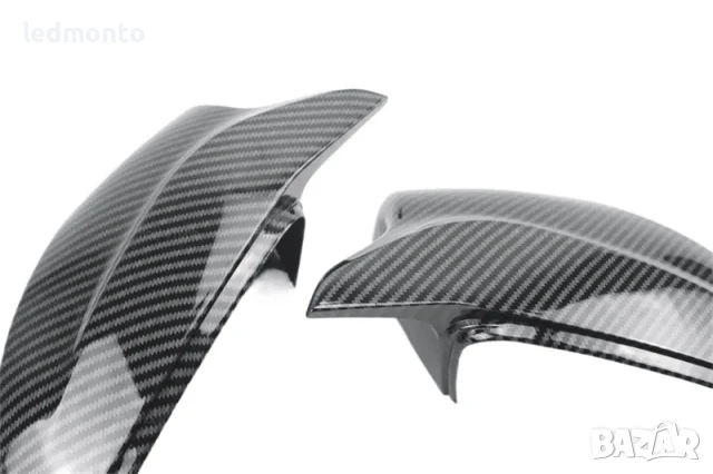 Карбонови капаци за огледала VW Jetta MK6 Passat B7 Scirocco CC – Комплект, на щипки, снимка 2 - Части - 50608574