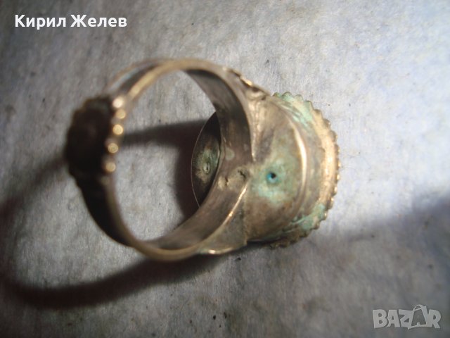 17 ВЕК САЧАНЕН ЧОРБАДЖИЙСКИ ВЪЗРОЖДЕНСКИ ПРЪСТЕН СРЕБРО/САЧАН КУЮМДЖИЙСКА РЯДКА ИЗРАБОТКА 27252, снимка 12 - Антикварни и старинни предмети - 36772061