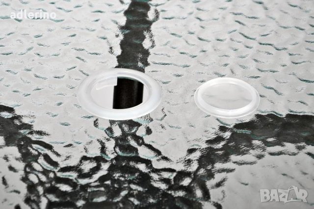 Бистро маса, парти маса, маса за офис, градинска маса, 60 см диаметър, стомана, кафява, снимка 4 - Маси - 34162503