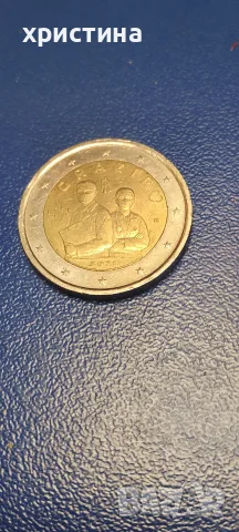 италианска монета от 2 евро