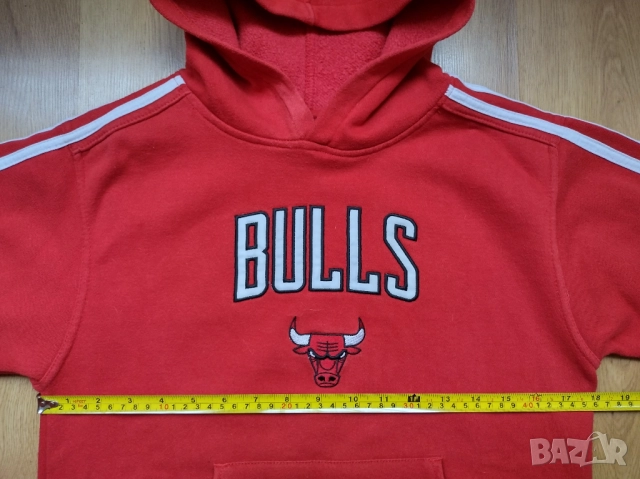NBA / Chicago Bulls / Adidas - детски суичър с качулка Hoodie, снимка 9 - Детски анцузи и суичери - 52680614