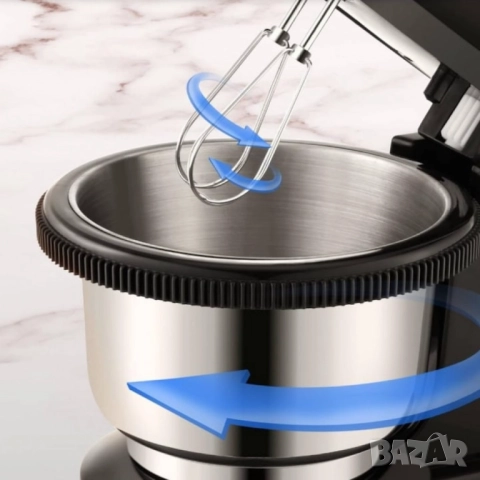 Миксер с купа Royalty Line RL-HM19015, 700W, 6 бъркалки, 3 л, Турбо, 5 скорости, снимка 11 - Друга електроника - 51854086