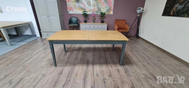 ПРОМОЦИЯ!!!Трапезна дървена маса със сиви крака, снимка 9 - Маси - 44149377