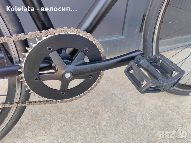 Fixie INC 700C алуминиев фикси сингъл спийд велосипед, снимка 5 - Велосипеди - 53035575
