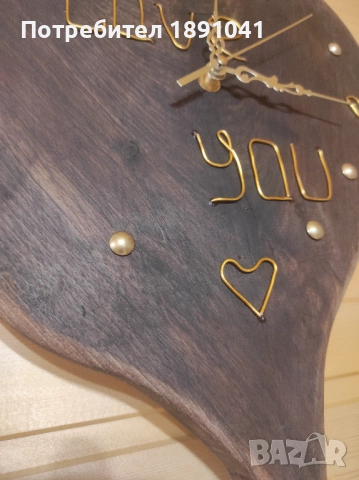 Подарък за любим човек. Часовник от дърво, снимка 5 - Стенни часовници - 52648969