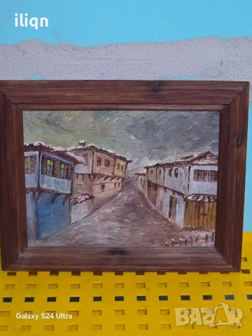 Стара картина. Размери на снимките. Цена 49.99€. За Севлиево безплатна доставка., снимка 5 - Антикварни и старинни предмети - 53918630
