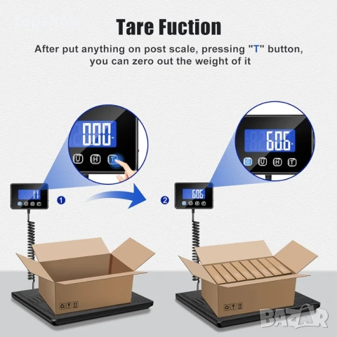 Чисто нова професионална електронна везна KUAIVO P5H до 300кг нова  , снимка 4 - Везни - 54328028