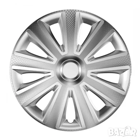 Тасове Versaco Carbon Aviator сребристи за 15'' джанти, комплект от 4 броя