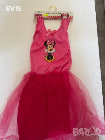 Нова детска рокля Minnie Mouse – с етикет! 🎀 Размер: 7/8 години (122/128 см)