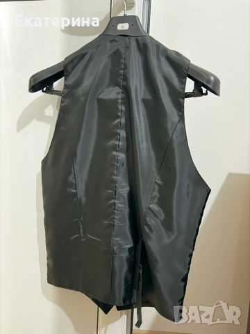 Официален мъжки костюм AGGRESSOR – елегантен черен смокинг, снимка 4 - Костюми - 53923096