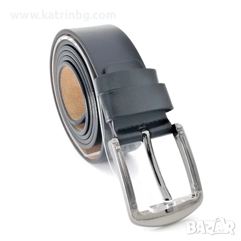 Стилен мъжки подарък черен колан и портфейл от естествена кожа, снимка 3 - Подаръци за мъже - 52414969