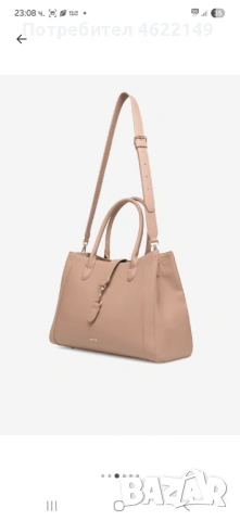  Чанта Lasocki бежева, снимка 2 - Чанти - 54240873