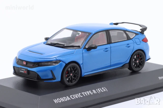 HONDA CIVIC Type R (FL5) 2022 - мащаб 1:43 на SOLIDO моделът е нов в PVC дисплей-кейс, снимка 1