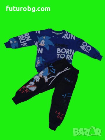 Комплект от две части на Соник, снимка 2 - Детски комплекти - 42780107