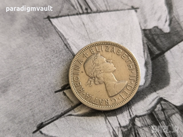 Монета - Великобритания - 2 шилинга | 1966г., снимка 2 - Нумизматика и бонистика - 54240442