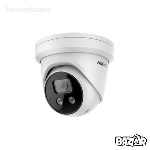 Hikvision DS-2CD2346G2-ISU/SL(C) 4 MP куполна AcuSense IP камера за видеонаблюдение с двупосочно ауд, снимка 1