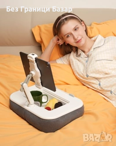 Нова Възглавница стойка за таблет и лаптоп 2 в 1 за легло диван четене работа, снимка 7 - Друга електроника - 51770184