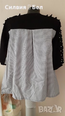 Блуза с перли , снимка 3 - Туники - 29337958
