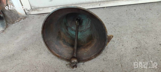 Стара бронзова камбана за врата 1952г, снимка 5 - Антикварни и старинни предмети - 44653843
