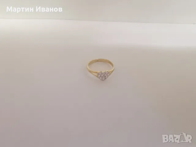 Златен детски пръстен , снимка 5 - Пръстени - 48023813