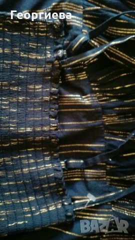 Рокля на H&M, в черно и златисто👗🍀XS,S,S//M👗арт.3079, снимка 5 - Рокли - 29935723