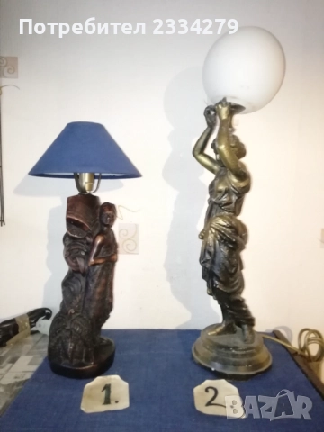 Нощни настолни лампи в бароков и флоренциански стил, снимка 5 - Настолни лампи - 52063072