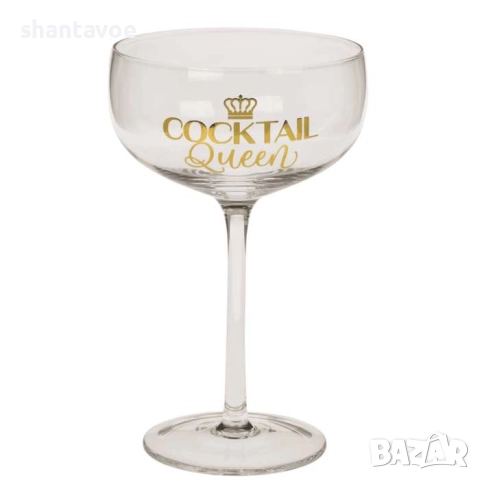 Комплект коктейлни чаши за двойка - Крал и Кралица, снимка 3 - Романтични подаръци - 52918594