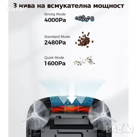 Tecbot M1 – Прахосмукачка робот и подомиячка със самопочистващ моп (черен)*Безплатна доставка*, снимка 5 - Прахосмукачки - 50753859