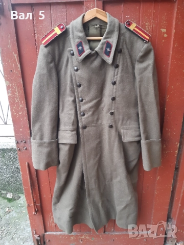 Шинел - старшина свързочник - соц . БНА , НРБ