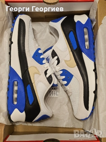 Nike Air Max 90 Khaki Racer Blue 44 номер, снимка 4 - Маратонки - 52567466