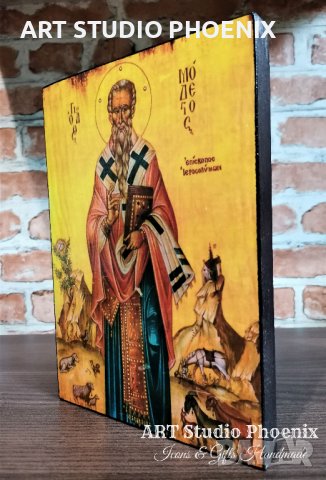 Икона на Свети Модест ikona sveti modest, снимка 3 - Икони - 32356526
