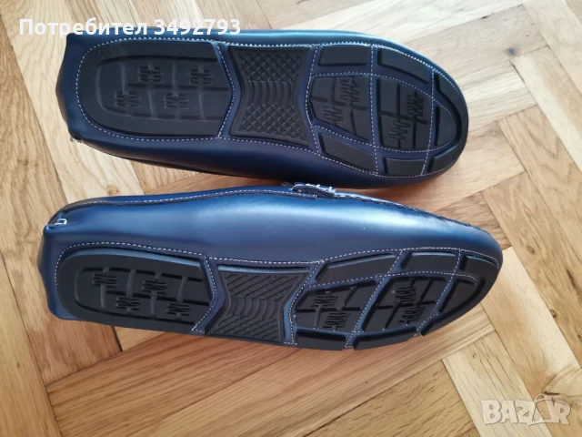 Мъжки кожени обувки, снимка 5 - Мокасини - 50665228