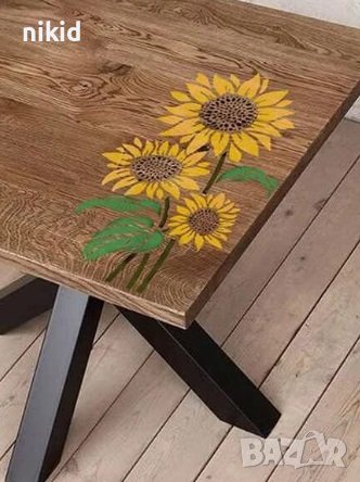 3 Слънчогледа слънчогледи слънчоглед слънчоглед стенсил шаблон за спрей за торта украса Scrapbooking, снимка 3 - Други - 42771111